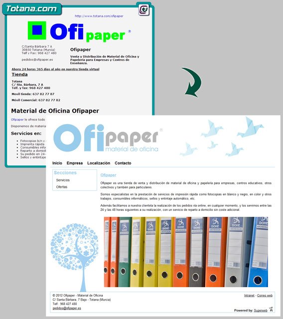 La tienda de venta y distribución de material de oficina y papelería Ofipaper ya dispone de web, Foto 2
