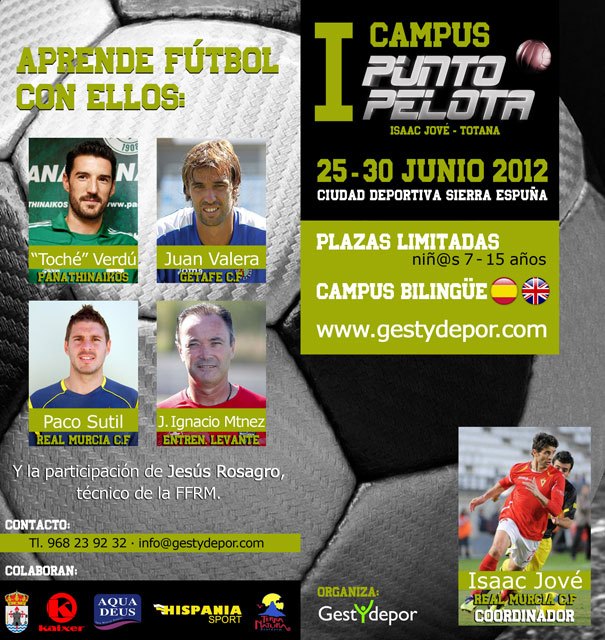 Totana acogerá el I Campus Punto Pelota del 25 al 30 de junio, Foto 1