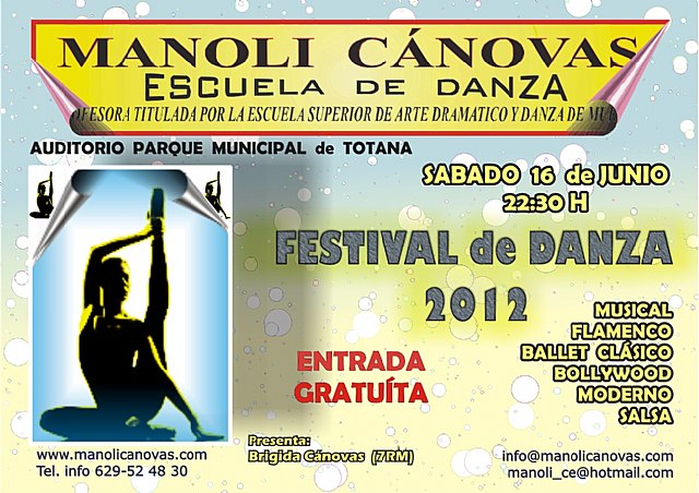 The School of Dance presents its festival MANOLI CÁNOVAS end of year 2012, Foto 1