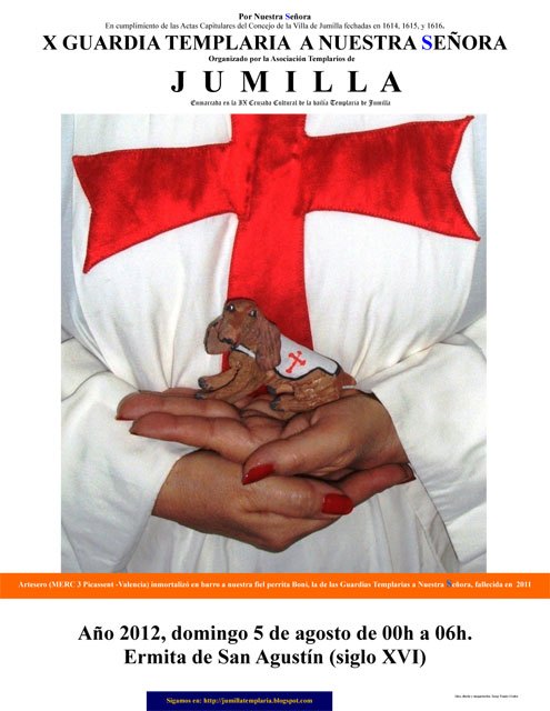 Una figurita en barro, relizada por un preso, motivo central del cartel anuncio de la X Guardia Templaria a la Virgen - 2, Foto 2