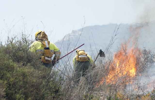 Controlado un incendio de matorral en la ladera de San Julián - 3, Foto 3