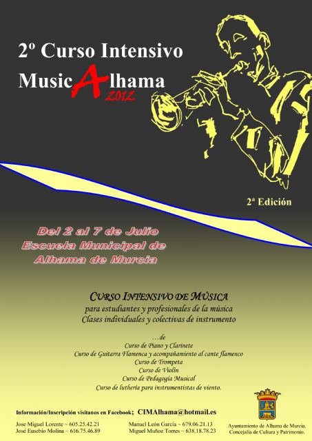 La Escuela de Música oferta el 2° Curso Intensivo Músic Alhama en el que los amantes de la música podrán disfrutar de lleno - 2, Foto 2