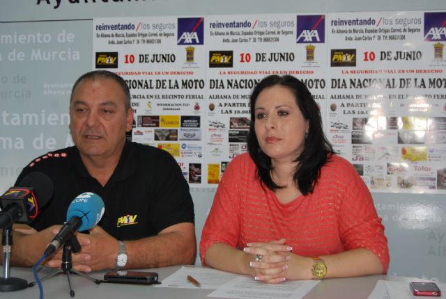 La Plataforma Motera para la Seguridad Vial celebra en Alhama el domingo 10 el Da Nacional de la Moto, Foto 1