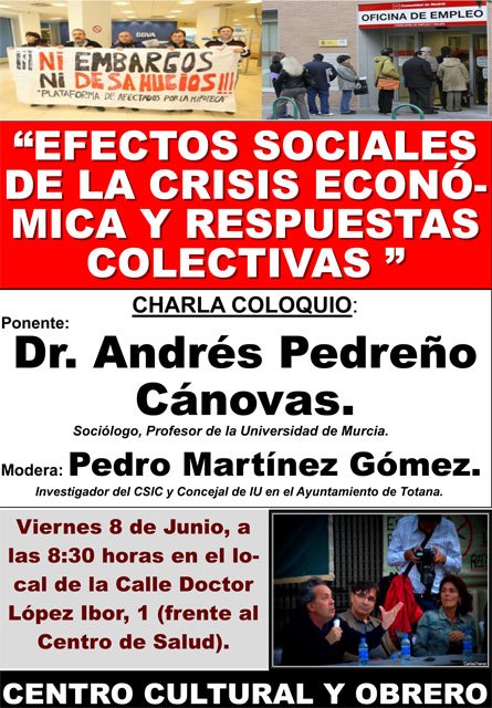 Efectos sociales de la crisis económica y respuestas colectivas, Foto 2