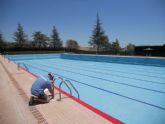 La concejalía de Deportes trabaja intensamente en poner a punto las piscinas municipales
