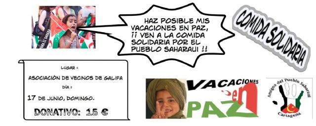 Comida solidaria por el Pueblo Saharaui - 1, Foto 1