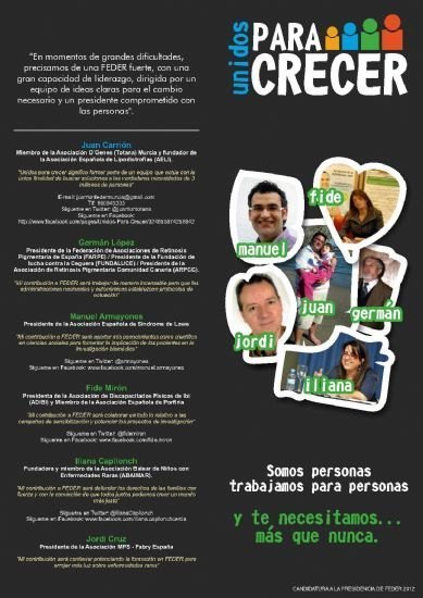 La candidatura “Unidos para Crecer”, liderada por Juan Carrión, compondrá la nueva Junta Directiva de FEDER, Foto 2