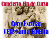 El próximo martes 19 de junio tendrá lugar en el Convento de las Tres Avemarías el concierto fin de curso del coro escolar del Colegio Santa Eulalia