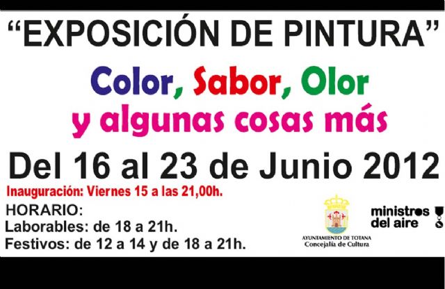 The Ministers Association Air opens tomorrow the painting exhibition "Color, taste, odor and other things", Foto 1