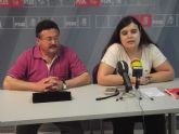 Juventudes Socialistas de Lorca muestra su indignacin por los recortes del Gobierno en materia educativa