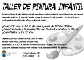 Organizan un Taller de Pintura Infantil para el mes de julio