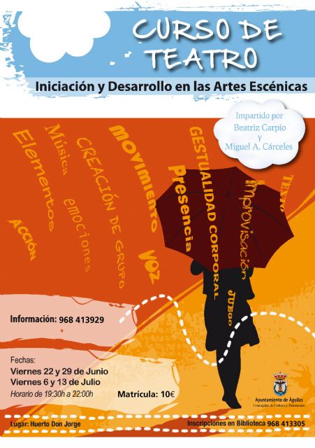 Esta semana finaliza el plazo para inscribirse en el curso de Iniciación en las Artes Escénicas - 1, Foto 1