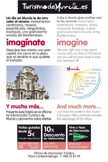 Turismo invita a los veraneantes a vivir Murcia a través de sus compras, cultura y gastronomía - 5, Foto 5