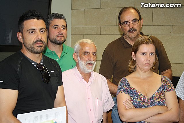 Rueda de prensa conjunta de los tres sindicatos con representación en el Ayuntamiento de Totana - 3, Foto 3
