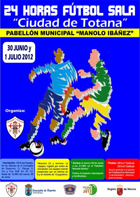 El Pabellón de Deportes Manolo Ibáñez acoge este próximo fin de semana el Torneo 24 horas de Fútbol Sala Ciudad de Totana, Foto 1