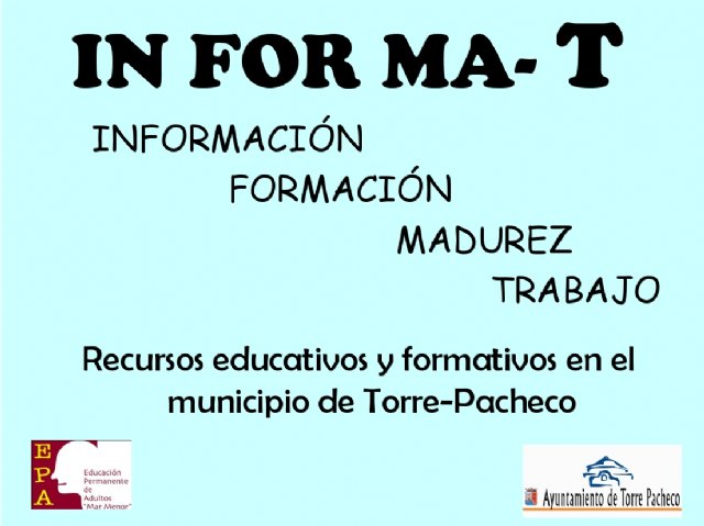 El Ayuntamiento de Torre-Pacheco pone a disposición de los vecinos la guía de recursos educativos y formativos del municipio - 1, Foto 1
