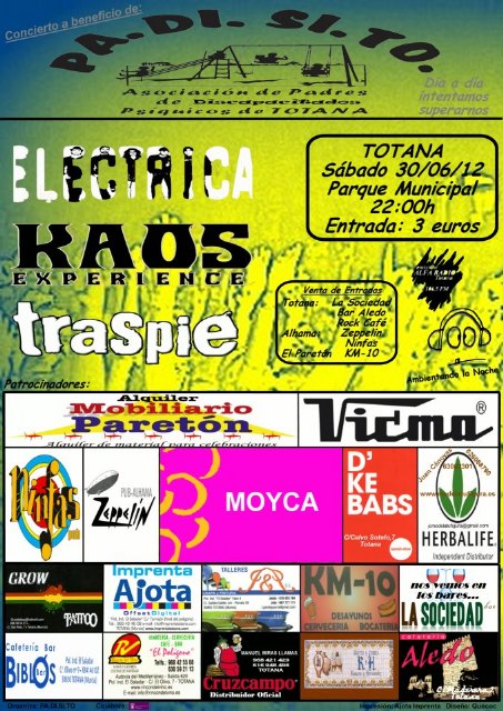 La Asociación de Padres de Discapacitados Psíquicos de Totana PADISITO organiza un concierto benéfico - 4, Foto 4