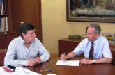 El presidente de la CHS mantiene sendas reuniones con los alcaldes de Ojs y Blanca