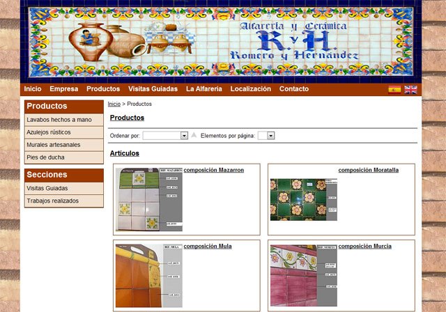 Alfarería Romero y Hernández confía en Superweb para su nueva página web, Foto 1