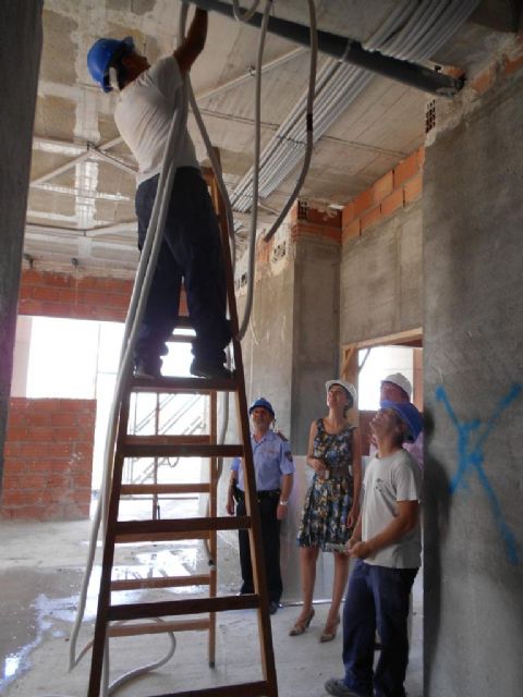 68 alumnos trabajan en la construcción del Cuartel de la Policía Local de La Alberca, mientras aprenden un oficio - 4, Foto 4