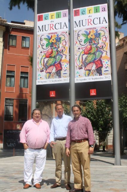 José Lucas evoca la alegría de la fiesta en un colorido cartel que anuncia la Feria 2012 - 1, Foto 1