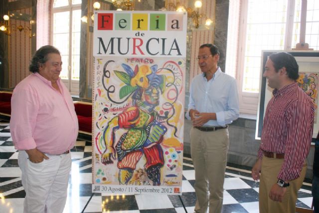 José Lucas evoca la alegría de la fiesta en un colorido cartel que anuncia la Feria 2012 - 2, Foto 2