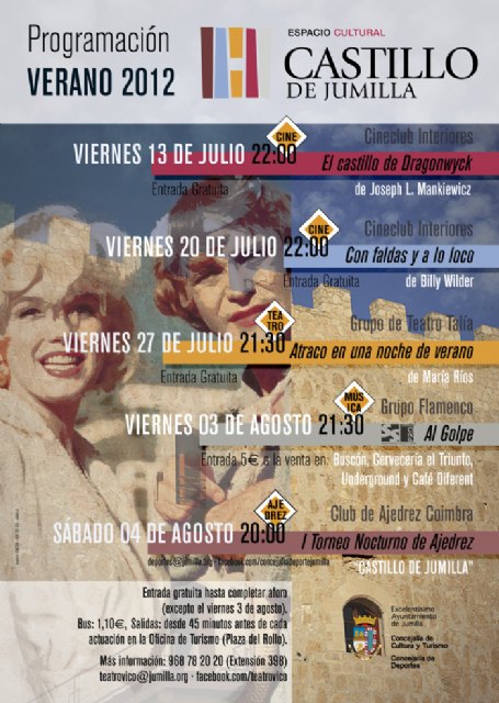 La Concejalía de Cultura informa de la programación de verano en el Espacio Cultural El Castillo - 1, Foto 1