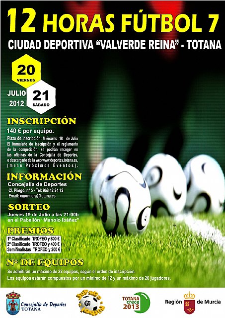 Las 12 Horas de Fútbol 7 se celebran este fin de semana en la Ciudad Deportiva Valverde Reina, Foto 1