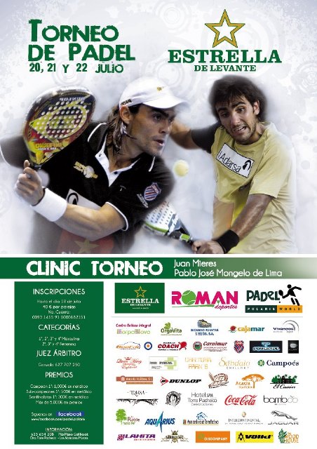 Los número tres y cuatro del padel mundial estarán este fin de semana en el I Torneo de Padel Estrella Levante que se celebrará en Torre-Pacheco - 2, Foto 2