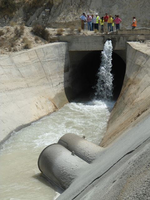 El canal del trasvase Tajo-Segura comienza a recibir agua del baipás de Ulea - 2, Foto 2