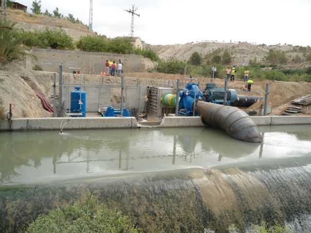 El canal del trasvase Tajo-Segura comienza a recibir agua del baipás de Ulea - 3, Foto 3