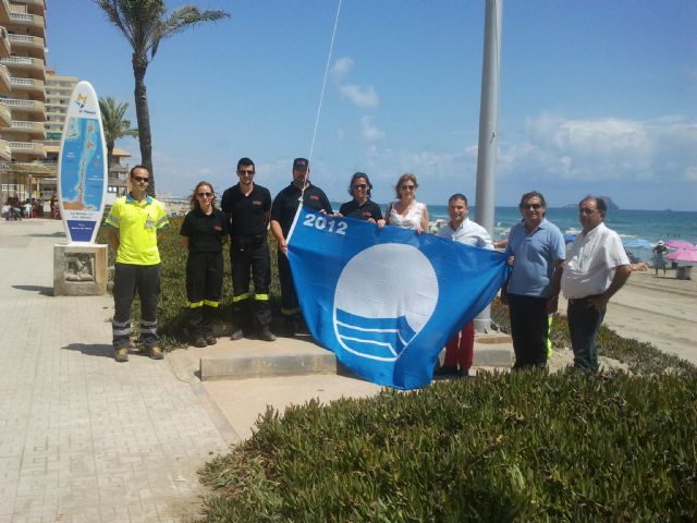 La bandera azules y Q ya ondean en las playas de Santiago de la Ribera y La Manga - 2, Foto 2