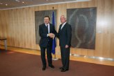Valcárcel aborda con Barroso el futuro de los fondos de cohesión y la red transeuropea de transportes
