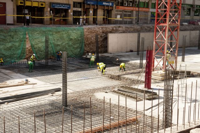 A finales de agosto empezarán a hormigonar tramos del forjado del parking de la Avenida de América - 1, Foto 1