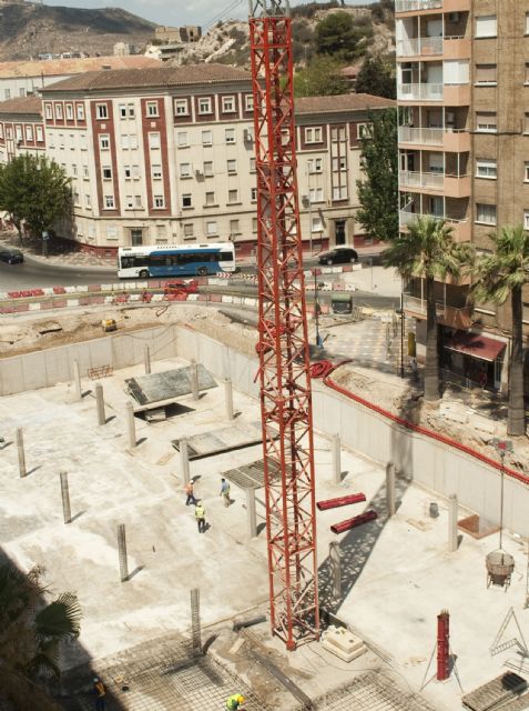 A finales de agosto empezarán a hormigonar tramos del forjado del parking de la Avenida de América - 5, Foto 5