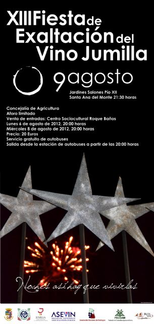 El Alcalde, Enrique Jiménez y el Concejal de Agricultura, Francisco Martínez, han presentado la XIII Fiesta de Exaltación del Vino de Jumilla - 1, Foto 1