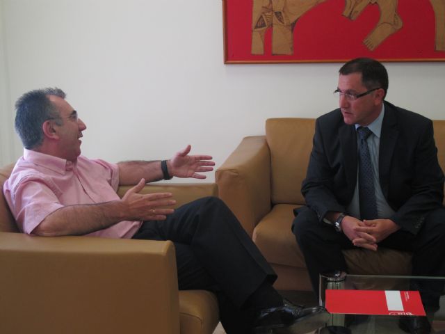 Manuel Campos recibe al presidente de la Casa Regional de Murcia en Barcelona - 2, Foto 2