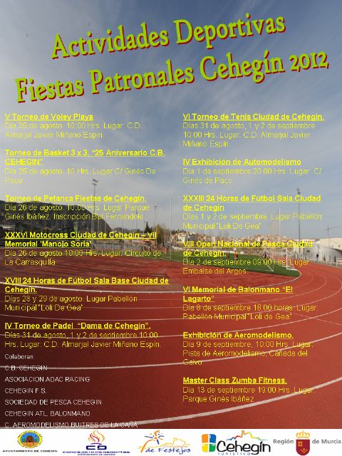 Un docena de modalidades deportivas se darán cita durante las Fiestas Patronales - 1, Foto 1