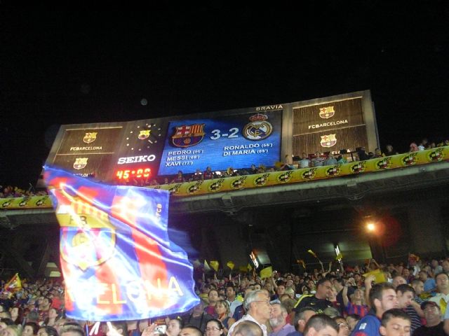 La Peña Barcelonista de Totana estuvo presente en el partido de ida de la final de la Supercopa - 4, Foto 4