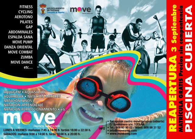 La piscina cubierta climatizada de Totana entra en funcionamiento, con todas sus actividades, a partir del próximo lunes, día 3 de septiembre, Foto 1