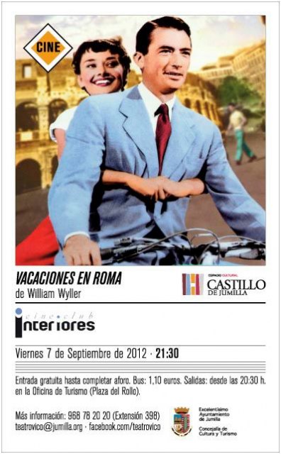 El Castillo sigue ofreciendo cine, este viernes Vacaciones en Roma - 2, Foto 2