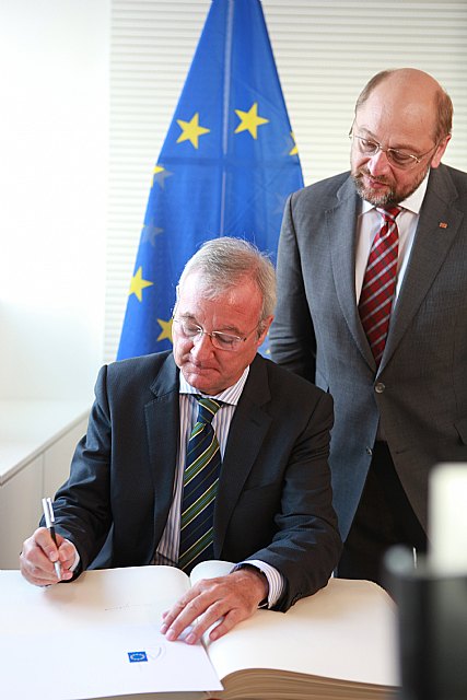 Valcárcel inicia su presidencia en el CDR con una amplia ronda de contactos con las primeras autoridades europeas - 1, Foto 1