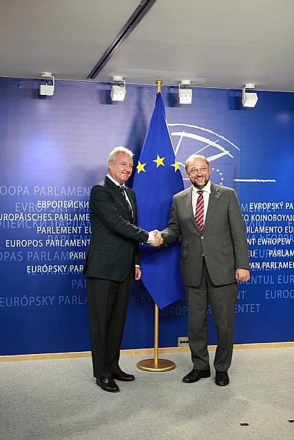 Valcárcel inicia su presidencia en el CDR con una amplia ronda de contactos con las primeras autoridades europeas - 2, Foto 2