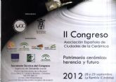 La alcaldesa de Totana presidir� en C�rdoba el II Congreso Nacional Patrimonio cer�mico: herencia y futuro impulsado por las Ciudades de la Cer�mica