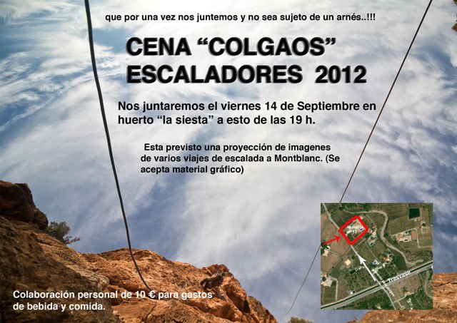 Organizan una cena de convivencia para colgaos escaladores, Foto 1