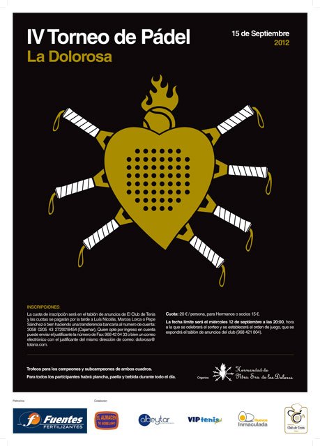 Este sábado 15 de septiembre tendrá lugar el IV Torneo de Pádel La Dolorosa, Foto 2