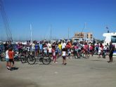 Ms de 100 personas pedalearon ayer 'entre dos mares' en la inauguracin de la Semana Europea de la Movilidad de San Javier