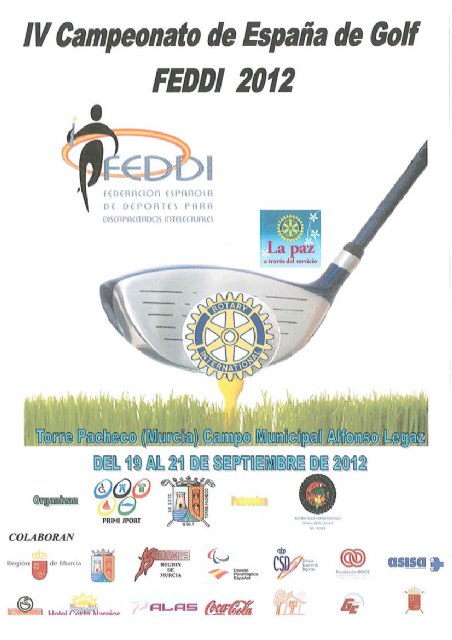 Torre-Pacheco acogerá el IV Campeonato de España de Golf para personas con discapacidad intelectual - 2, Foto 2