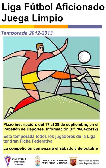 La concejalía de Deportes y el Club de Fútbol de Empresas inician la Liga de Fútbol Aficionado Juega Limpio 2012/13, Foto 1