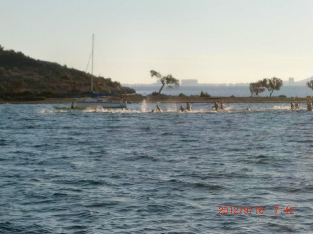 El totanero Jose Miguel Cano particip en la 9ª edicin de la Travesa del Mar Menor 